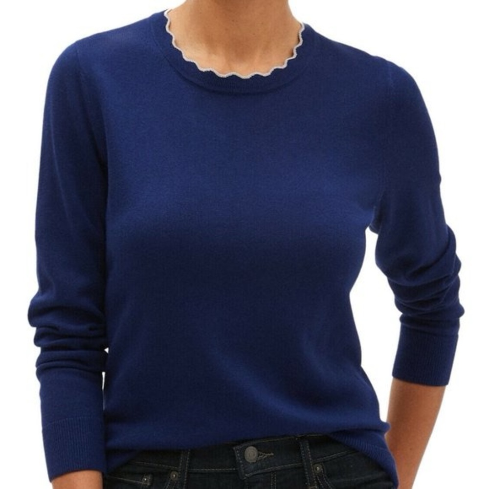Banana Republic Womens Scallop Collar Sweater